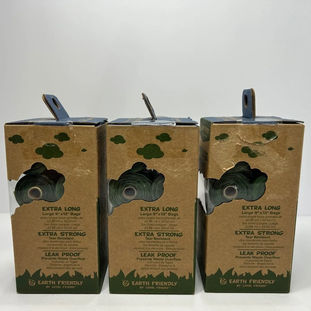 Earth Friendly Loyal Friend Unscented Poop Bags 3 Pack 24 Rolls 432 Bags